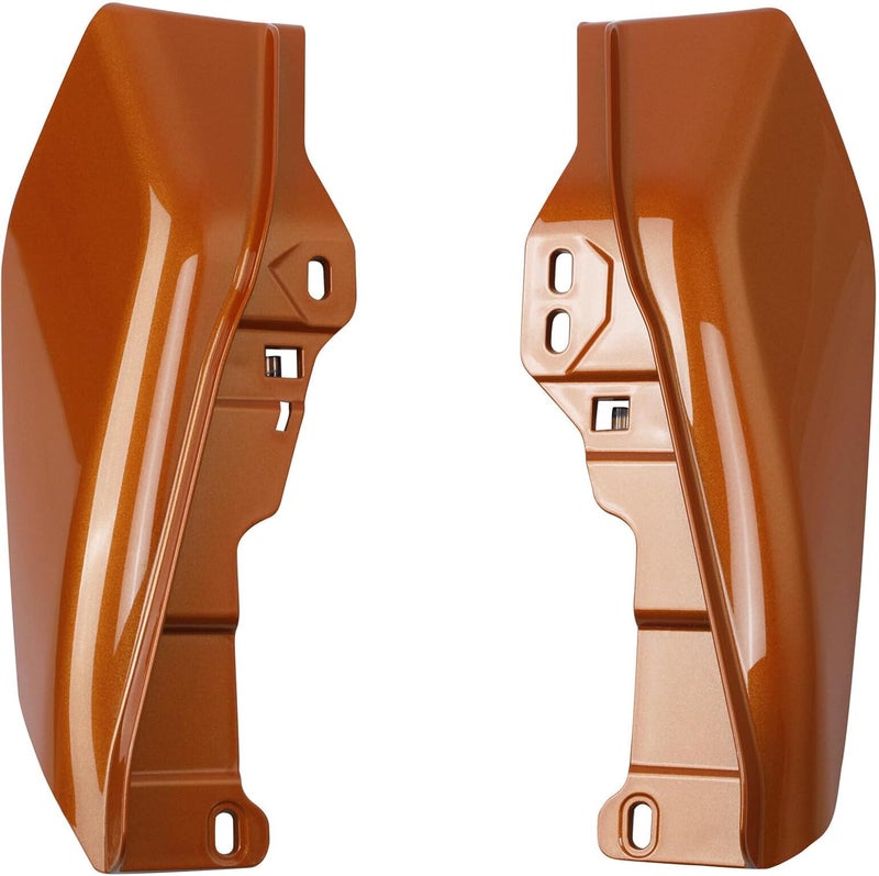 HR3 Amber Whiskey Mid Frame Air Deflectors Heat Shield Compatible with 2014 Street Glide FLHX 2016 Road Glide FLTRX Fit for 2009-later Road Glide Street Glide Electra Glide Ultra Limited - Image 1